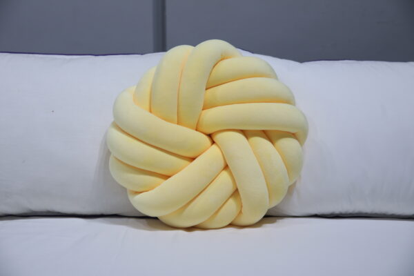 Donut-Shaped Knot Cushion